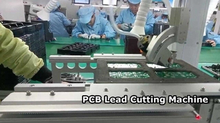 High Speed Fully Automatic PCB Lead Cutting Machine Component Lead Trimming Solution